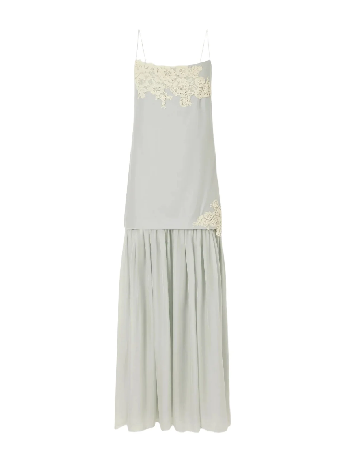 Noria Lace-trimmed Silk Crepe De Chine Maxi Dress Noria Lace-trimmed Silk Crepe De Chine Maxi Dress