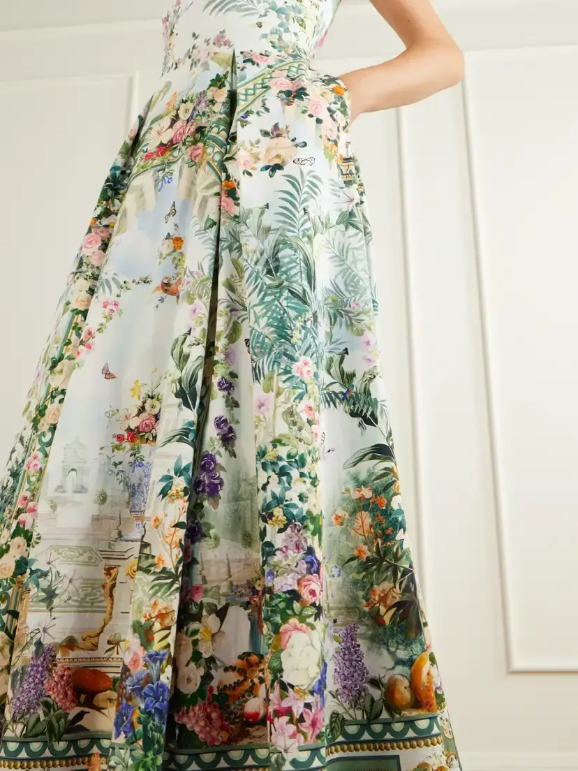 Camilla Art For The Empress Lace-trimmed Printed Cotton-blend Midi Dress | Thumbnail 4 Camilla Art For The Empress Lace-trimmed Printed Cotton-blend Midi Dress | Thumbnail 4