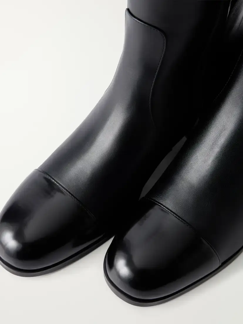 Valentino Garavani Zimmt 60 Leather Knee Boots | Thumbnail 5