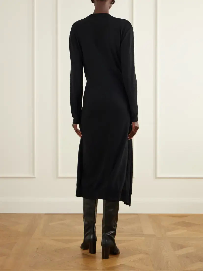 Lemaire Buttoned Wool-blend Knitted Midi Dress | Thumbnail 3 Lemaire Buttoned Wool-blend Knitted Midi Dress | Thumbnail 3
