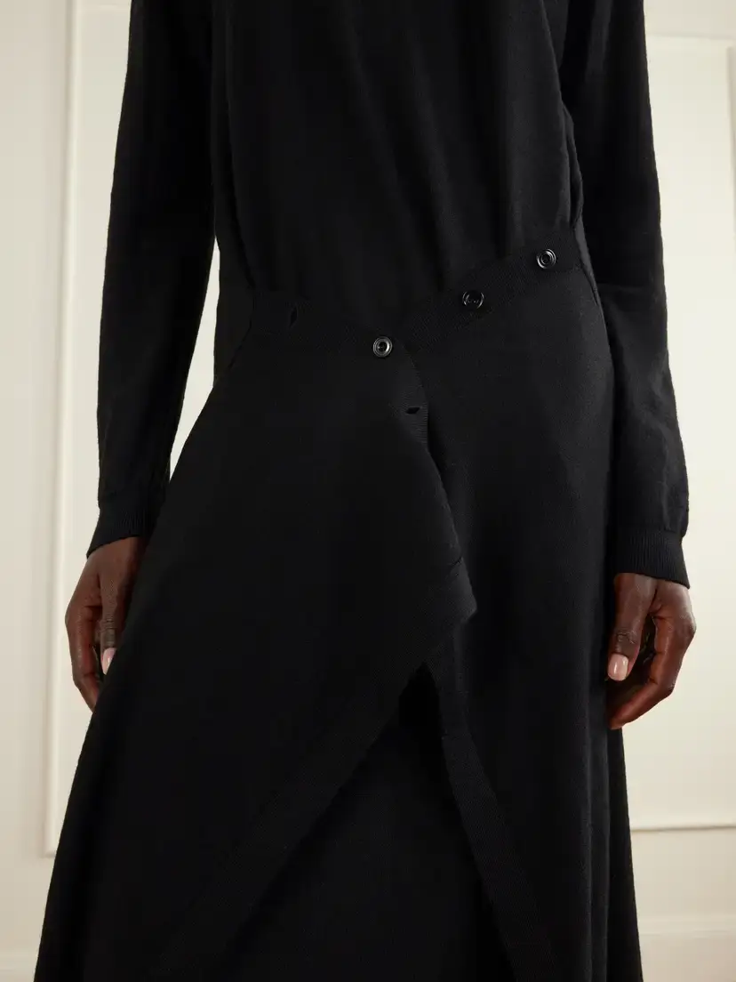 Lemaire Buttoned Wool-blend Knitted Midi Dress | Thumbnail 4 Lemaire Buttoned Wool-blend Knitted Midi Dress | Thumbnail 4
