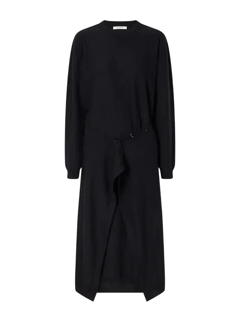 Lemaire Buttoned Wool-blend Knitted Midi Dress | Image 1 Lemaire Buttoned Wool-blend Knitted Midi Dress | Image 1