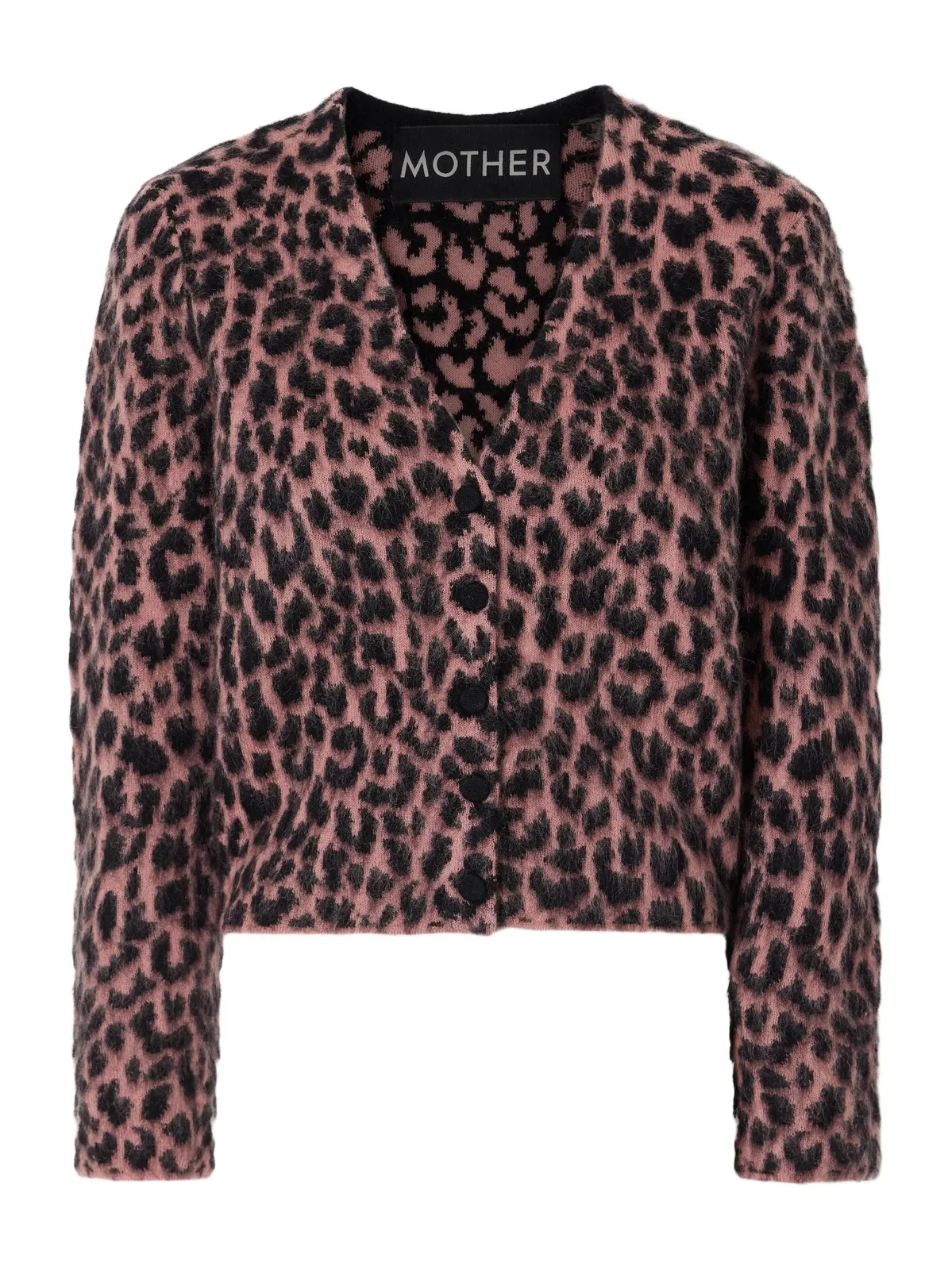 The Baby Peek-a-boo Animal-printed Mohair And Wool-blend Brushed Cardigan The Baby Peek-a-boo Animal-printed Mohair And Wool-blend Brushed Cardigan