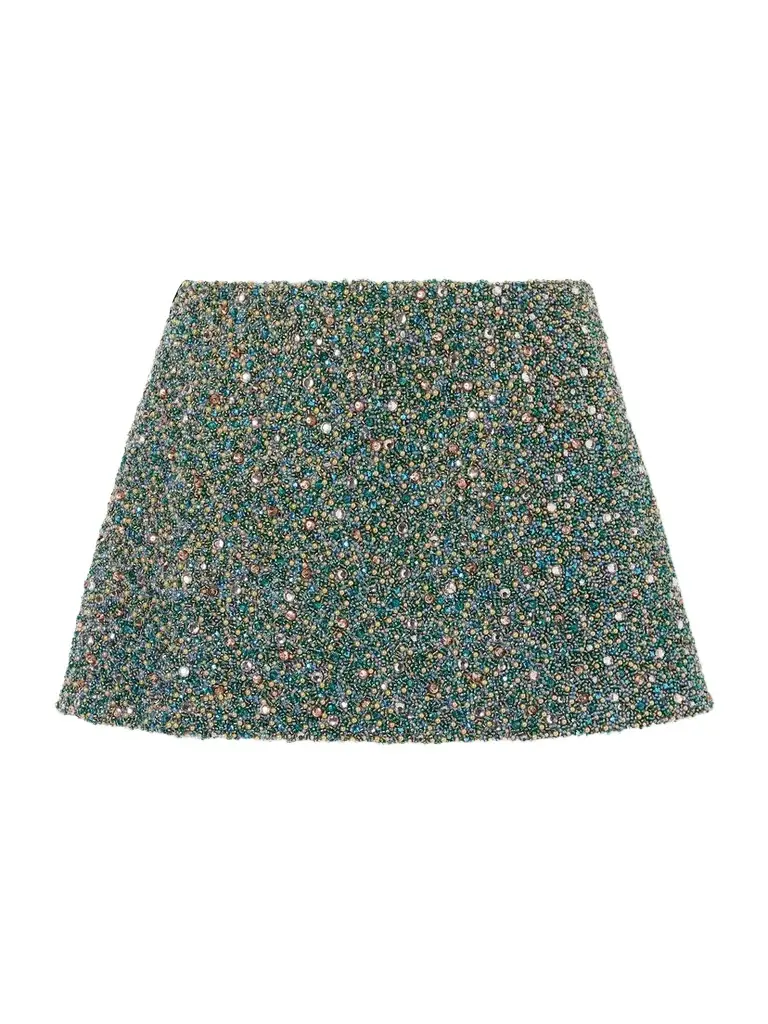 Clio Peppiatt Ayla Embellished Mini Skirt | Image 1 Clio Peppiatt Ayla Embellished Mini Skirt | Image 1