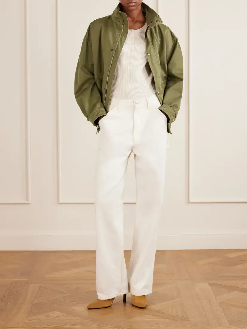 Nili Lotan Klaire Cotton Shell Blouson Jacket | Thumbnail 2 Nili Lotan Klaire Cotton Shell Blouson Jacket | Thumbnail 2