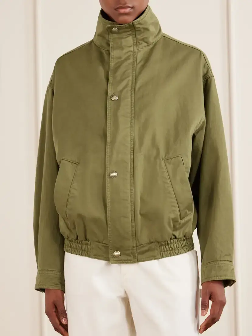 Nili Lotan Klaire Cotton Shell Blouson Jacket | Thumbnail 3 Nili Lotan Klaire Cotton Shell Blouson Jacket | Thumbnail 3