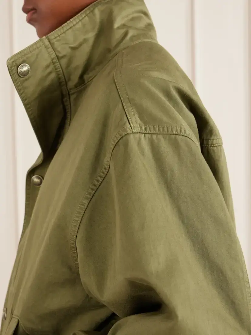 Nili Lotan Klaire Cotton Shell Blouson Jacket | Thumbnail 5 Nili Lotan Klaire Cotton Shell Blouson Jacket | Thumbnail 5