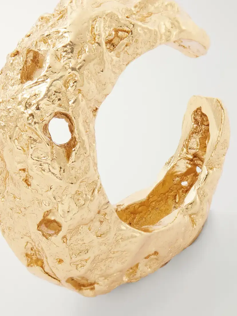 PAOLA SIGHINOLFI Galia Textured 18-karat Gold-plated Pewter Ring | Thumbnail 4 PAOLA SIGHINOLFI Galia Textured 18-karat Gold-plated Pewter Ring | Thumbnail 4