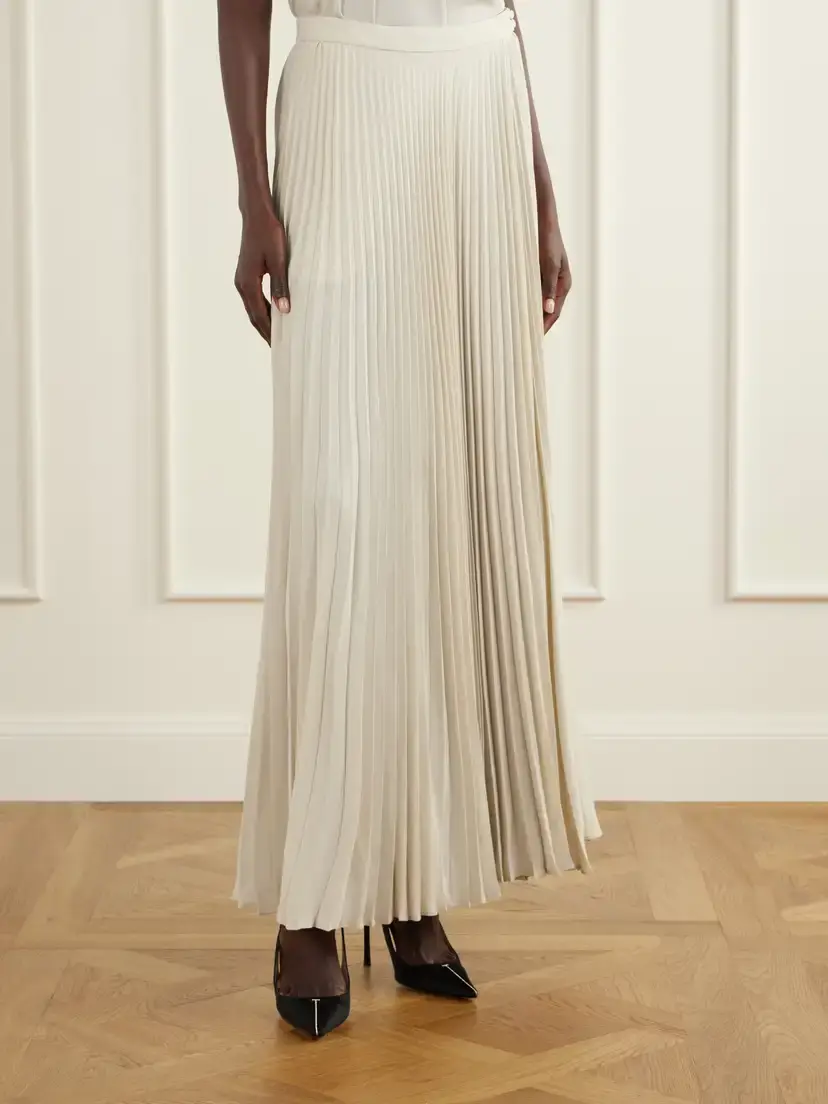 Tom Ford Plisse Crepe De Chine Midi Skirt | Thumbnail 3 Tom Ford Plisse Crepe De Chine Midi Skirt | Thumbnail 3