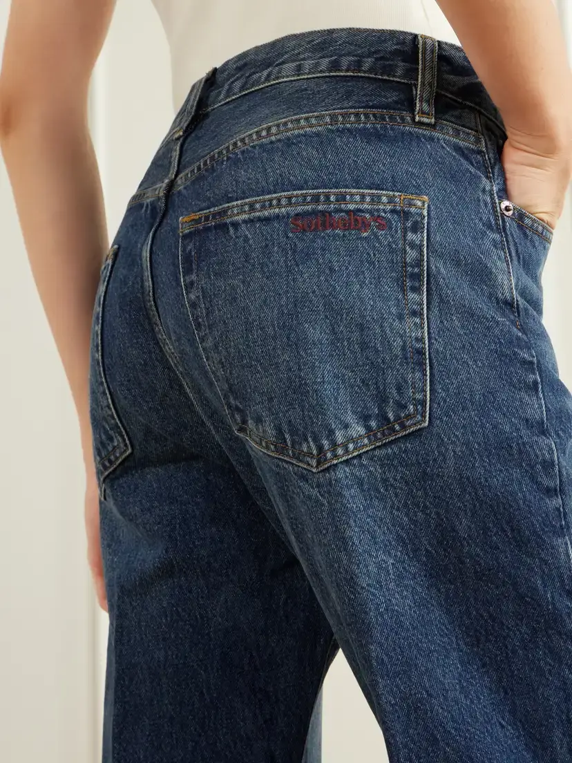 Frame + Sotheby's The Sotheby's Vertical High-rise Straight-leg Jeans | Thumbnail 5 Frame + Sotheby's The Sotheby's Vertical High-rise Straight-leg Jeans | Thumbnail 5