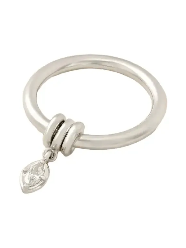 Pia Sterling Silver Diamond Ring