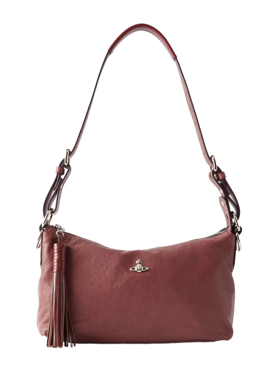 Emma Orb-detailed Leather Shoulder Bag Emma Orb-detailed Leather Shoulder Bag