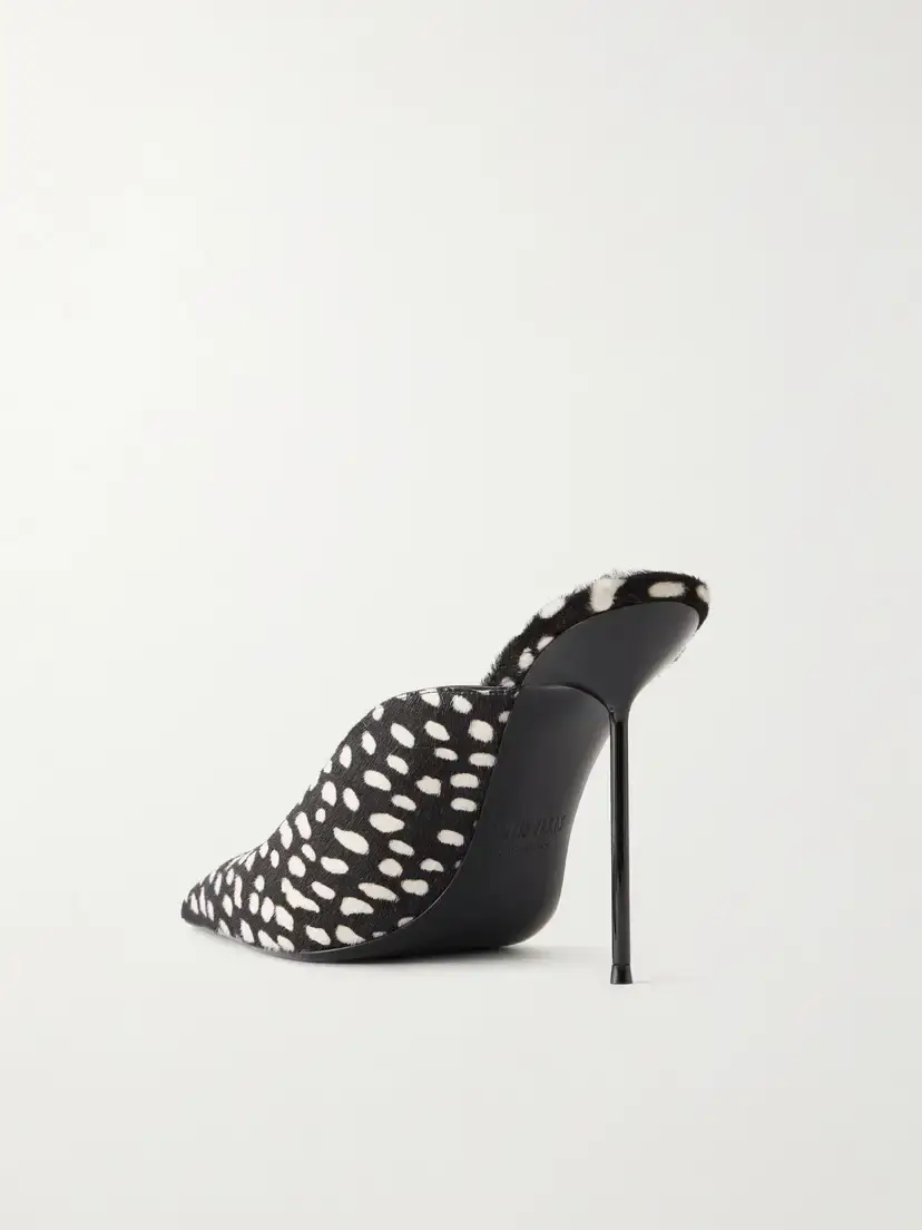 Paris Texas Lidia 105 Printed Calf Hair Mules | Thumbnail 3 Paris Texas Lidia 105 Printed Calf Hair Mules | Thumbnail 3