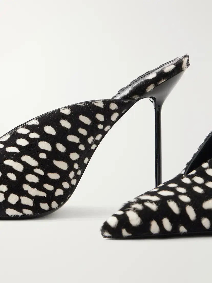 Paris Texas Lidia 105 Printed Calf Hair Mules | Thumbnail 5 Paris Texas Lidia 105 Printed Calf Hair Mules | Thumbnail 5