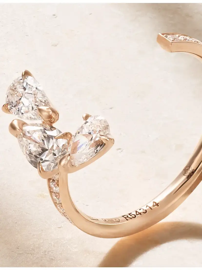 Repossi Serti Sur Vide 18-karat Rose Gold Diamond Ring | Thumbnail 4 Repossi Serti Sur Vide 18-karat Rose Gold Diamond Ring | Thumbnail 4