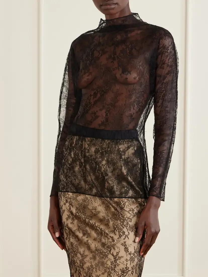 Carine Gilson Lace Top | Thumbnail 2 Carine Gilson Lace Top | Thumbnail 2