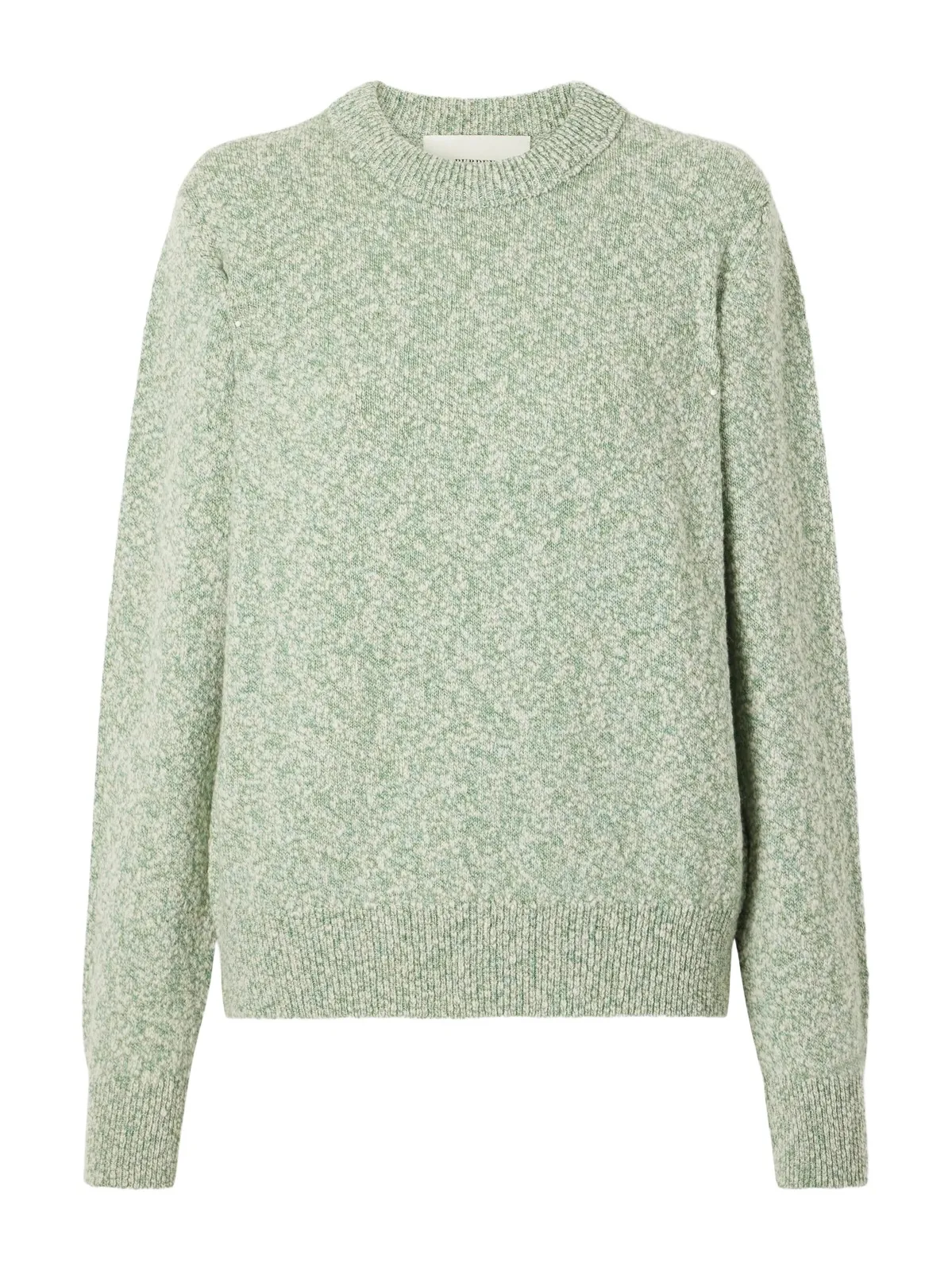 Purdey Mélange Wool And Cotton-blend Sweater - Green