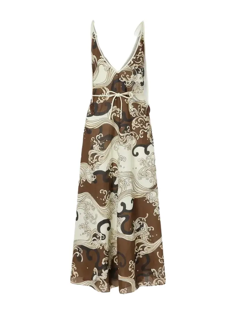 ALÉMAIS Otis Printed Ramie Midi Dress | Image 1 ALÉMAIS Otis Printed Ramie Midi Dress | Image 1