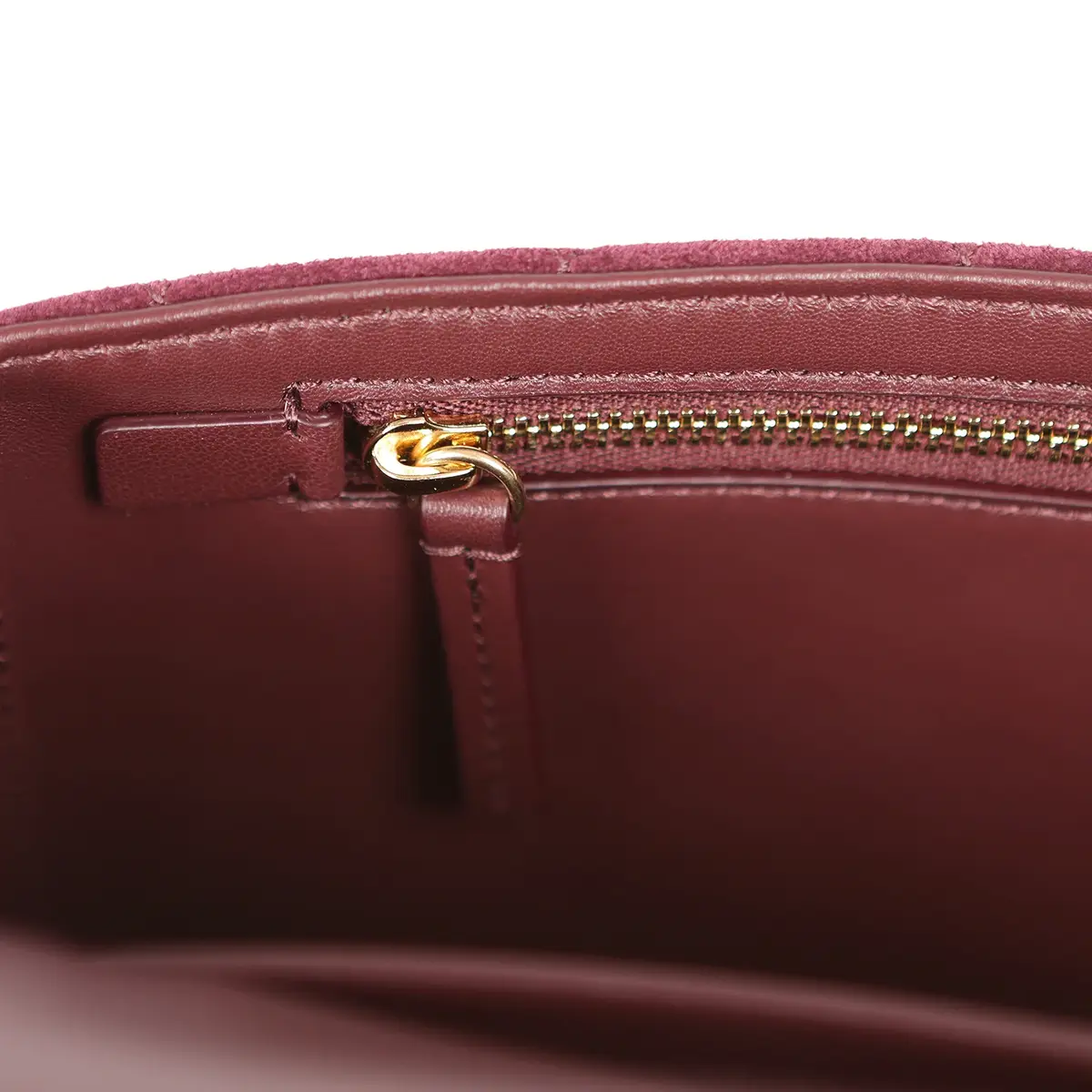 Chanel Chanel Mini "Souplissimo" Flap Bag Burgundy Suede Gold Hardware | Thumbnail 11 Chanel Chanel Mini "Souplissimo" Flap Bag Burgundy Suede Gold Hardware | Thumbnail 11