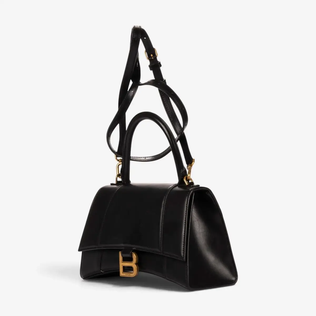 Balenciaga Balenciaga Small Hourglass Black Calfskin Leather Handbag by The Solist | Thumbnail 2