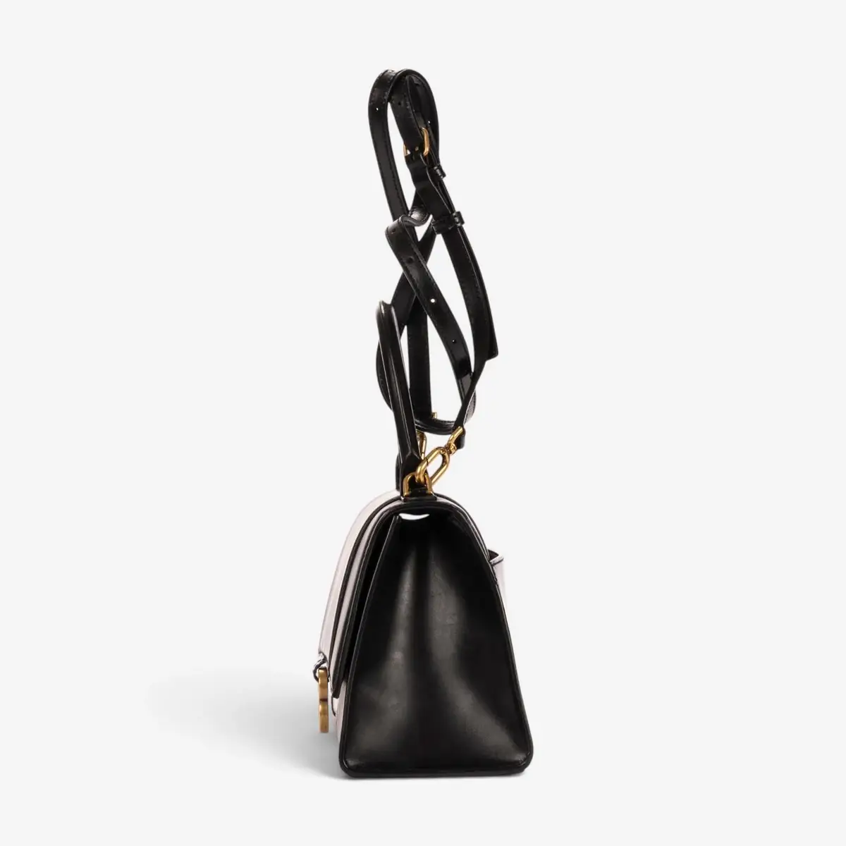 Balenciaga Balenciaga Small Hourglass Black Calfskin Leather Handbag by The Solist | Thumbnail 3