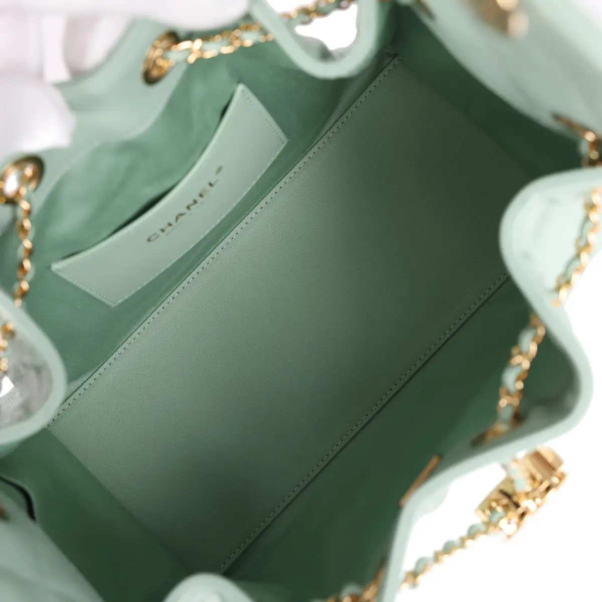 Chanel Chanel Small 25 Hobo Bag Light Green Caviar Gold Hardware | Thumbnail 8 Chanel Chanel Small 25 Hobo Bag Light Green Caviar Gold Hardware | Thumbnail 8
