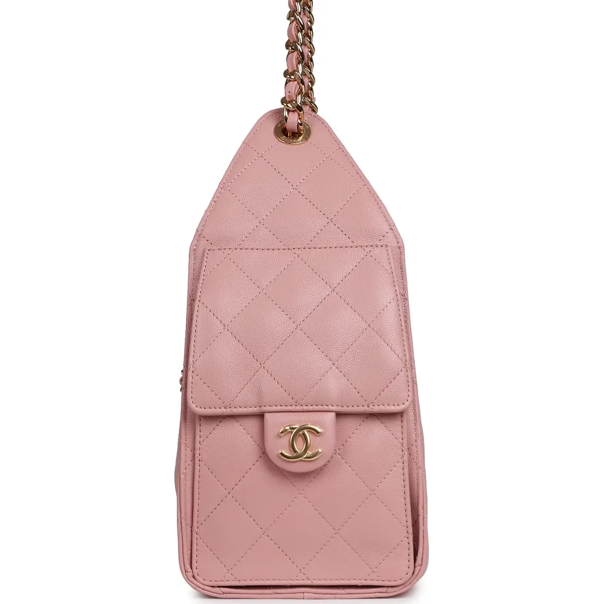 Chanel Chanel Small 25 Hobo Bag Pink Caviar Gold Hardware | Thumbnail 3