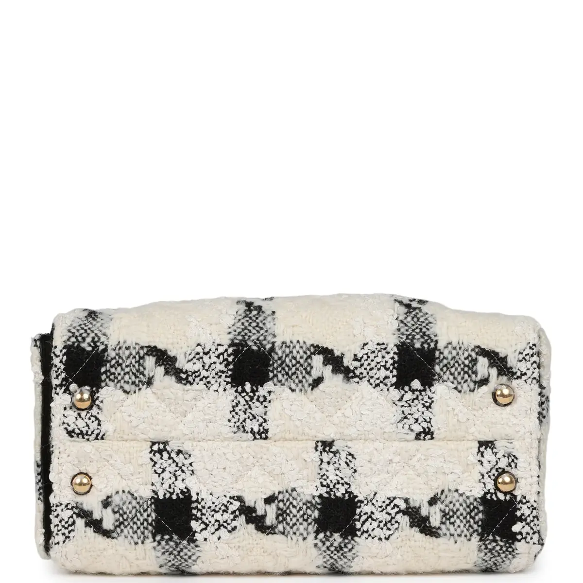 Chanel Chanel Small 25 Hobo Bag White, Black Tweed Gold Hardware | Thumbnail 7 Chanel Chanel Small 25 Hobo Bag White, Black Tweed Gold Hardware | Thumbnail 7