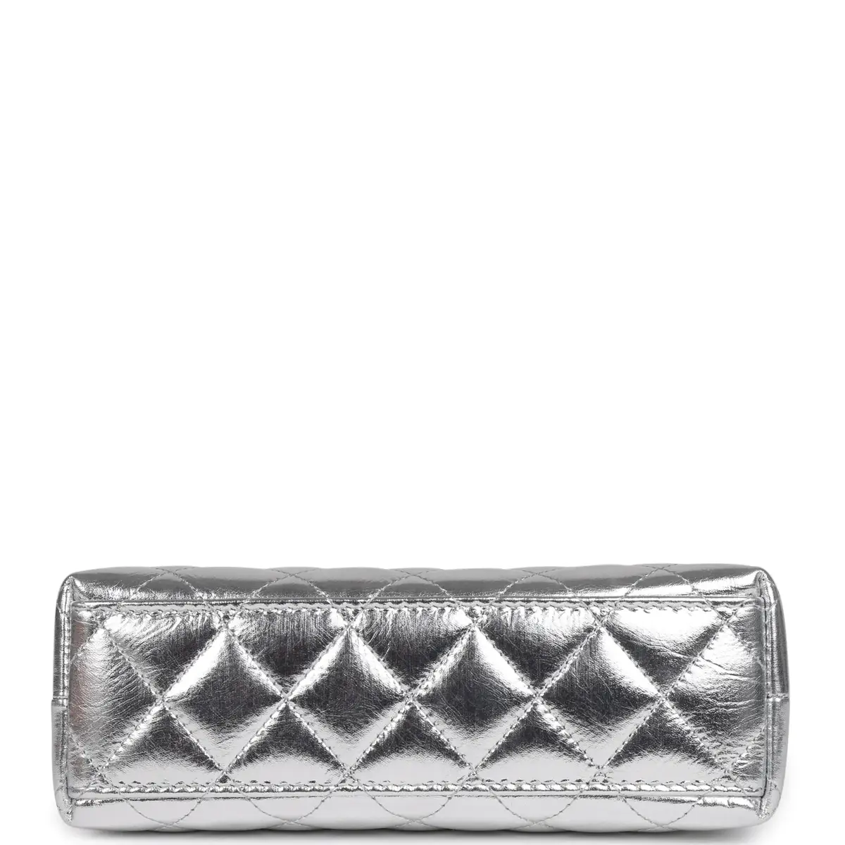 Chanel Chanel Small Kelly Shopper Silver Metallic Calfskin Light Gold Hardware | Thumbnail 6 Chanel Chanel Small Kelly Shopper Silver Metallic Calfskin Light Gold Hardware | Thumbnail 6