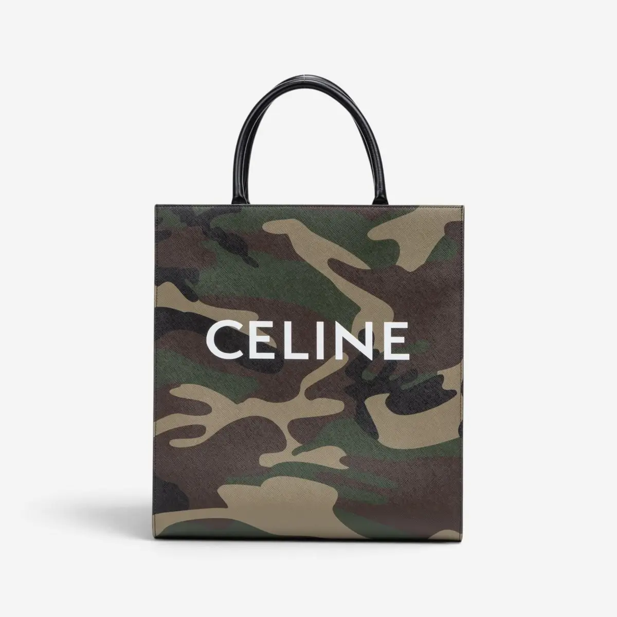 Celine Celine Camouflage Khaki Canvas Medium Vertical Cabas Tote Bag by The Solist | Thumbnail 2 Celine Celine Camouflage Khaki Canvas Medium Vertical Cabas Tote Bag by The Solist | Thumbnail 2