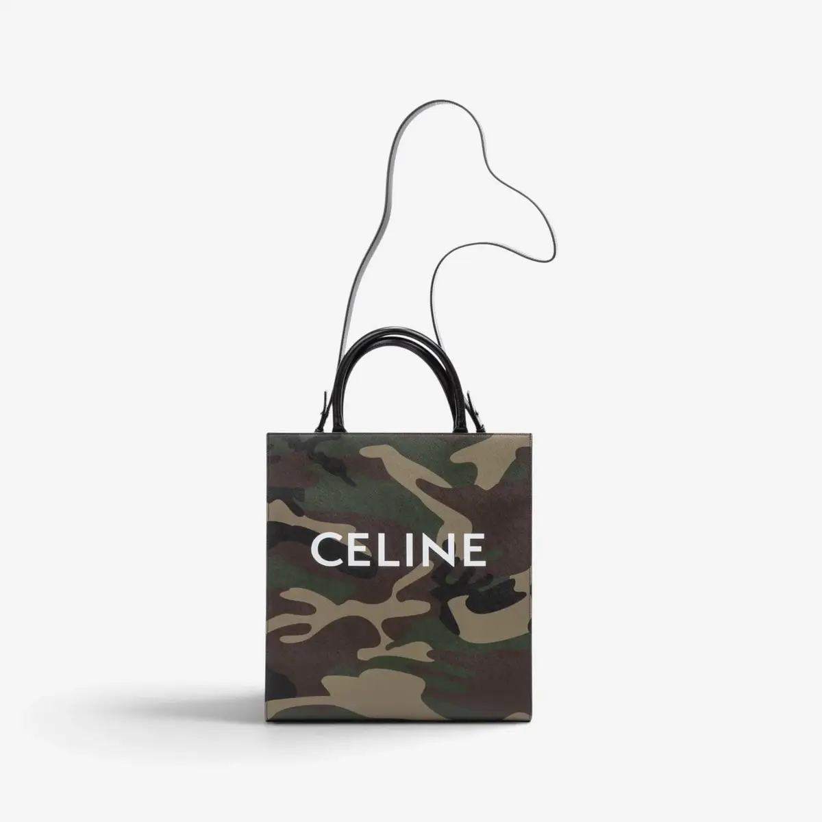 Celine Celine Camouflage Khaki Canvas Medium Vertical Cabas Tote Bag by The Solist | Thumbnail 10 Celine Celine Camouflage Khaki Canvas Medium Vertical Cabas Tote Bag by The Solist | Thumbnail 10