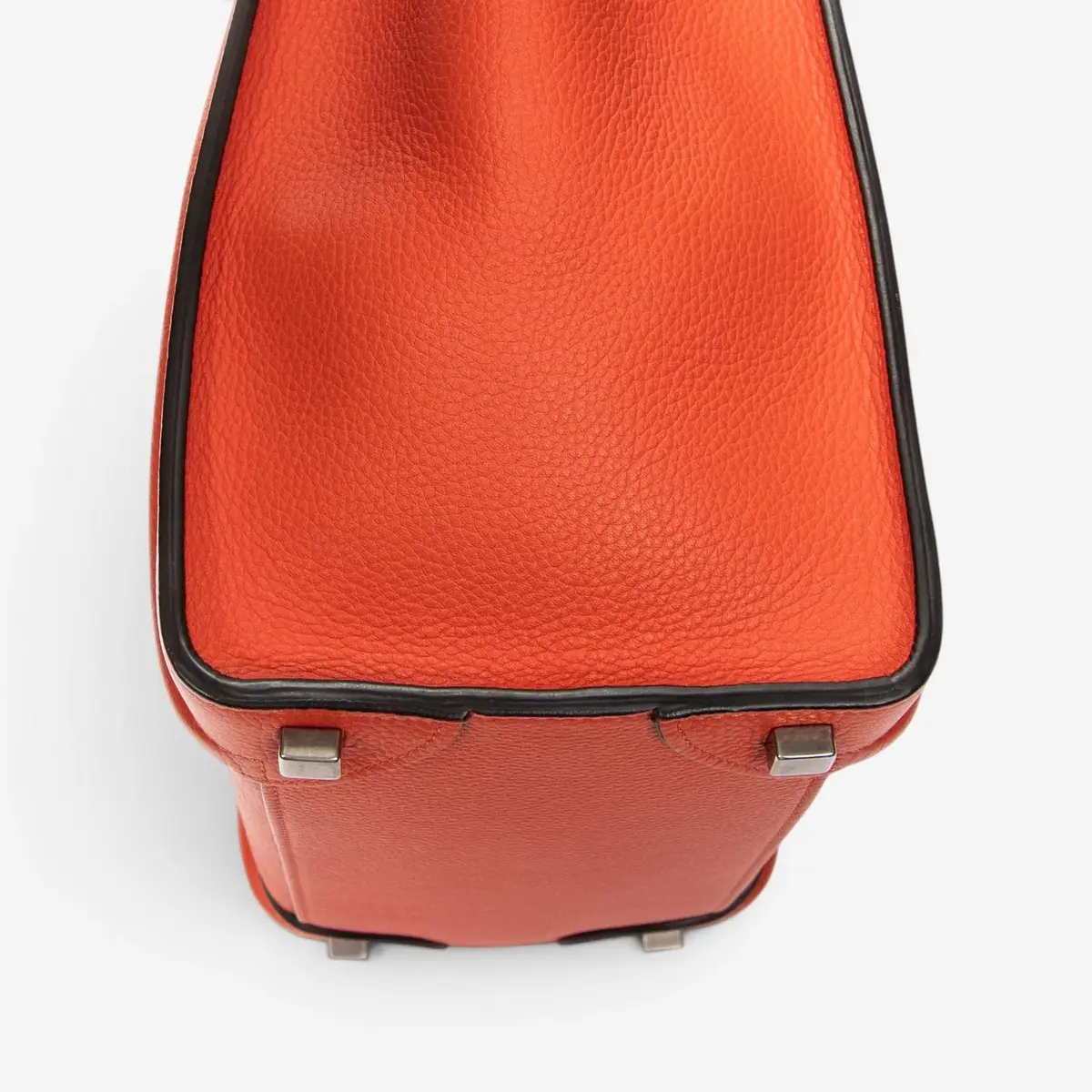 Celine Celine Orange Grained Calfskin Leather Micro Luggage Bag by The Solist | Thumbnail 7 Celine Celine Orange Grained Calfskin Leather Micro Luggage Bag by The Solist | Thumbnail 7