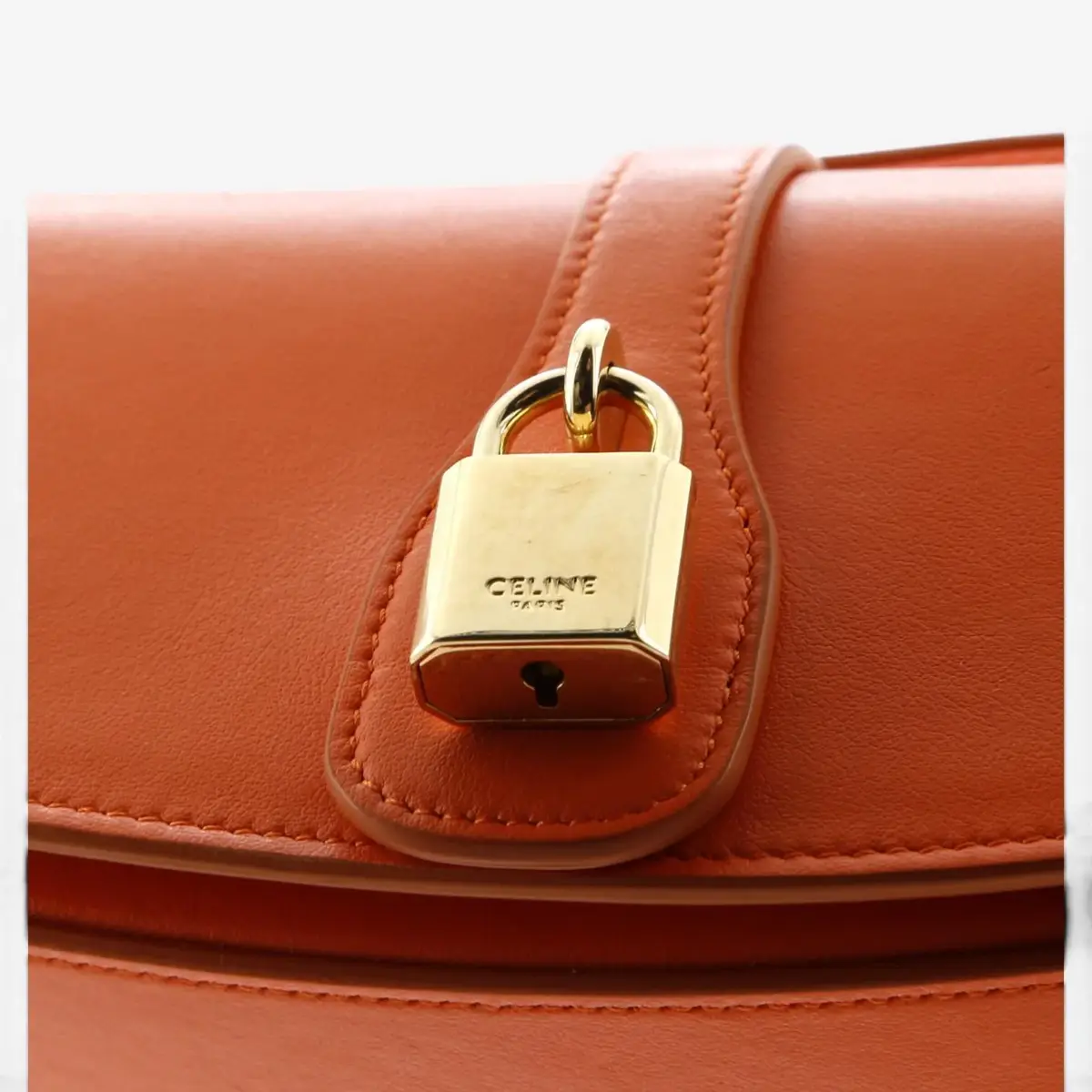 Celine Celine Tabou Orange Calfskin Smooth Leather Clutch Crossbody Bag by The Solist | Thumbnail 6 Celine Celine Tabou Orange Calfskin Smooth Leather Clutch Crossbody Bag by The Solist | Thumbnail 6