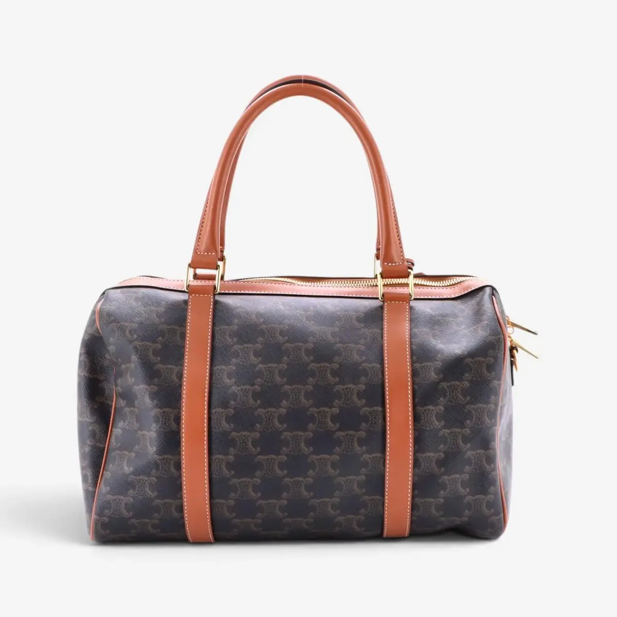 Celine Celine Triomphe Brown Macadam Coated Canvas Medium Boston Bag by The Solist | Thumbnail 3 Celine Celine Triomphe Brown Macadam Coated Canvas Medium Boston Bag by The Solist | Thumbnail 3