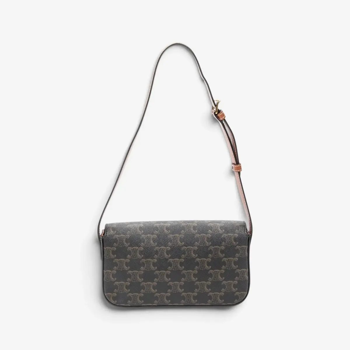 Celine Celine Triomphe Brown/Gray Coated Canvas Claude Shoulder Bag by The Solist | Thumbnail 5 Celine Celine Triomphe Brown/Gray Coated Canvas Claude Shoulder Bag by The Solist | Thumbnail 5