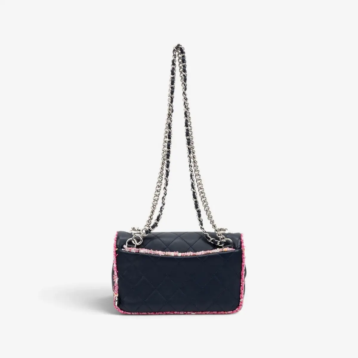 Chanel Chanel Black Tweed Canvas Lambskin Single Flap Shoulder Bag by The Solist | Thumbnail 2 Chanel Chanel Black Tweed Canvas Lambskin Single Flap Shoulder Bag by The Solist | Thumbnail 2