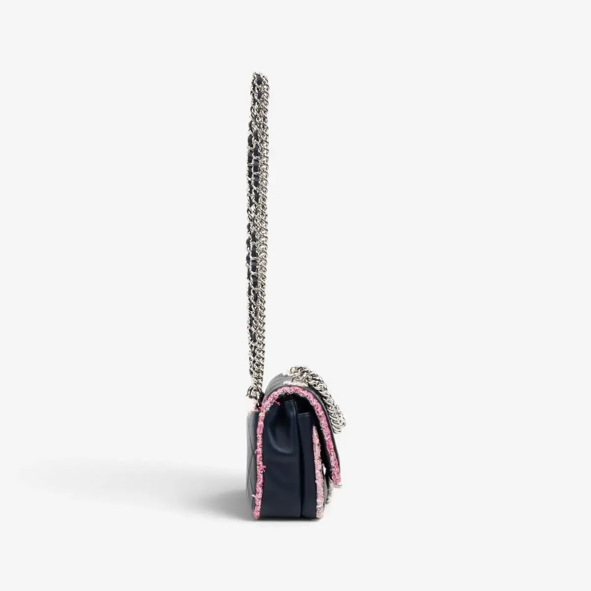 Chanel Chanel Black Tweed Canvas Lambskin Single Flap Shoulder Bag by The Solist | Thumbnail 5 Chanel Chanel Black Tweed Canvas Lambskin Single Flap Shoulder Bag by The Solist | Thumbnail 5