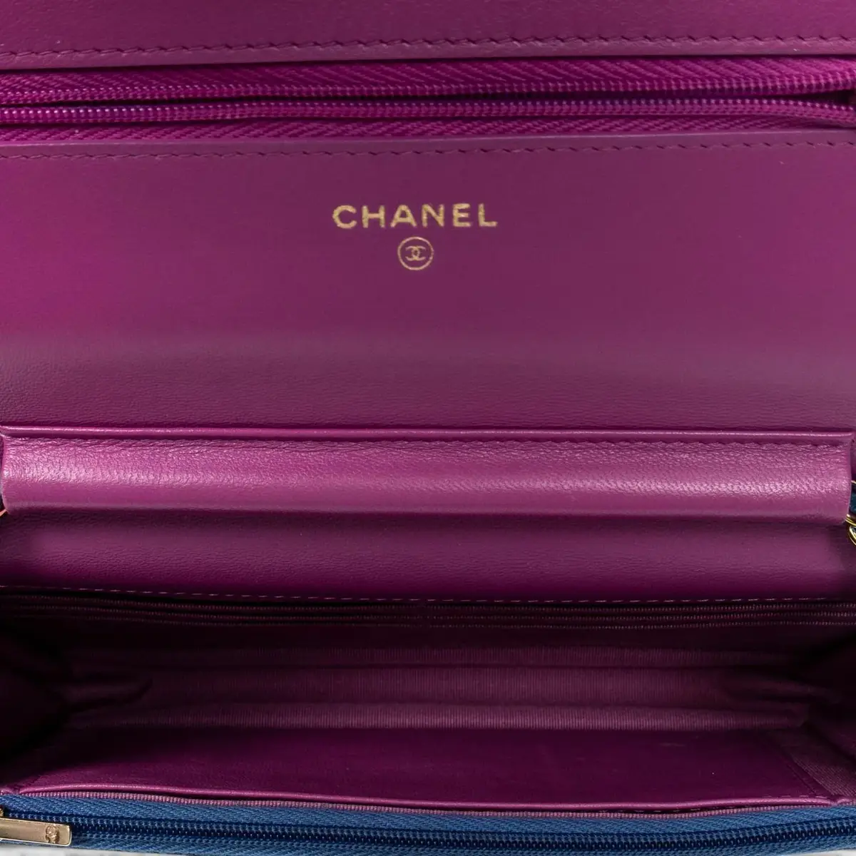 Chanel Chanel Classic Blue/Purple Lambskin Leather Chain Wallet by The Solist | Thumbnail 8 Chanel Chanel Classic Blue/Purple Lambskin Leather Chain Wallet by The Solist | Thumbnail 8