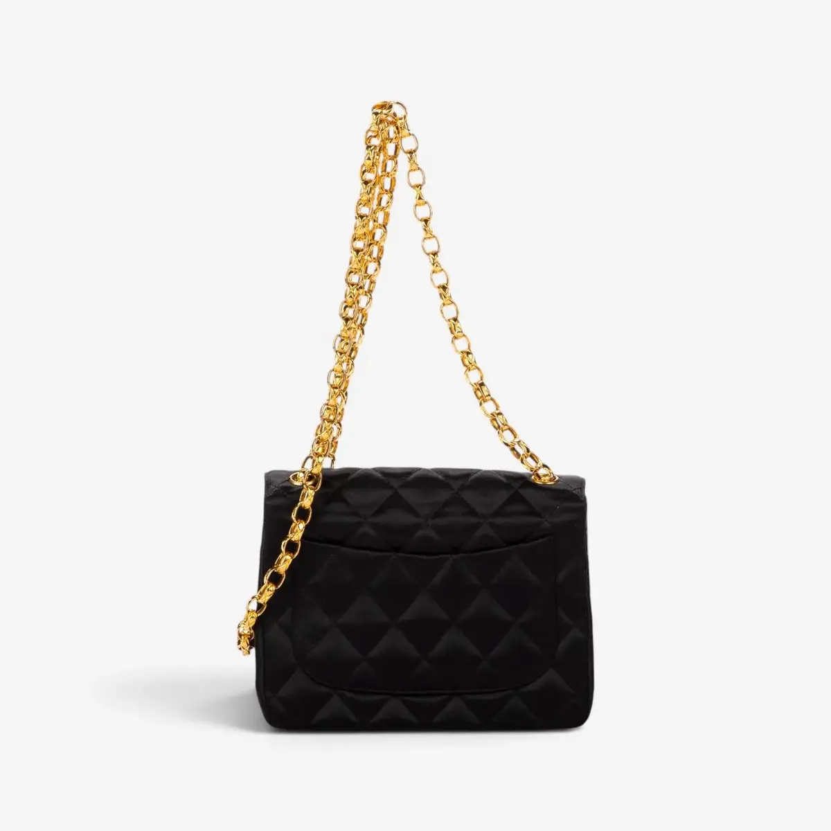 Chanel Chanel Classic Mini Timeless Black Satin Canvas Square Flap Bag by The Solist | Thumbnail 4 Chanel Chanel Classic Mini Timeless Black Satin Canvas Square Flap Bag by The Solist | Thumbnail 4