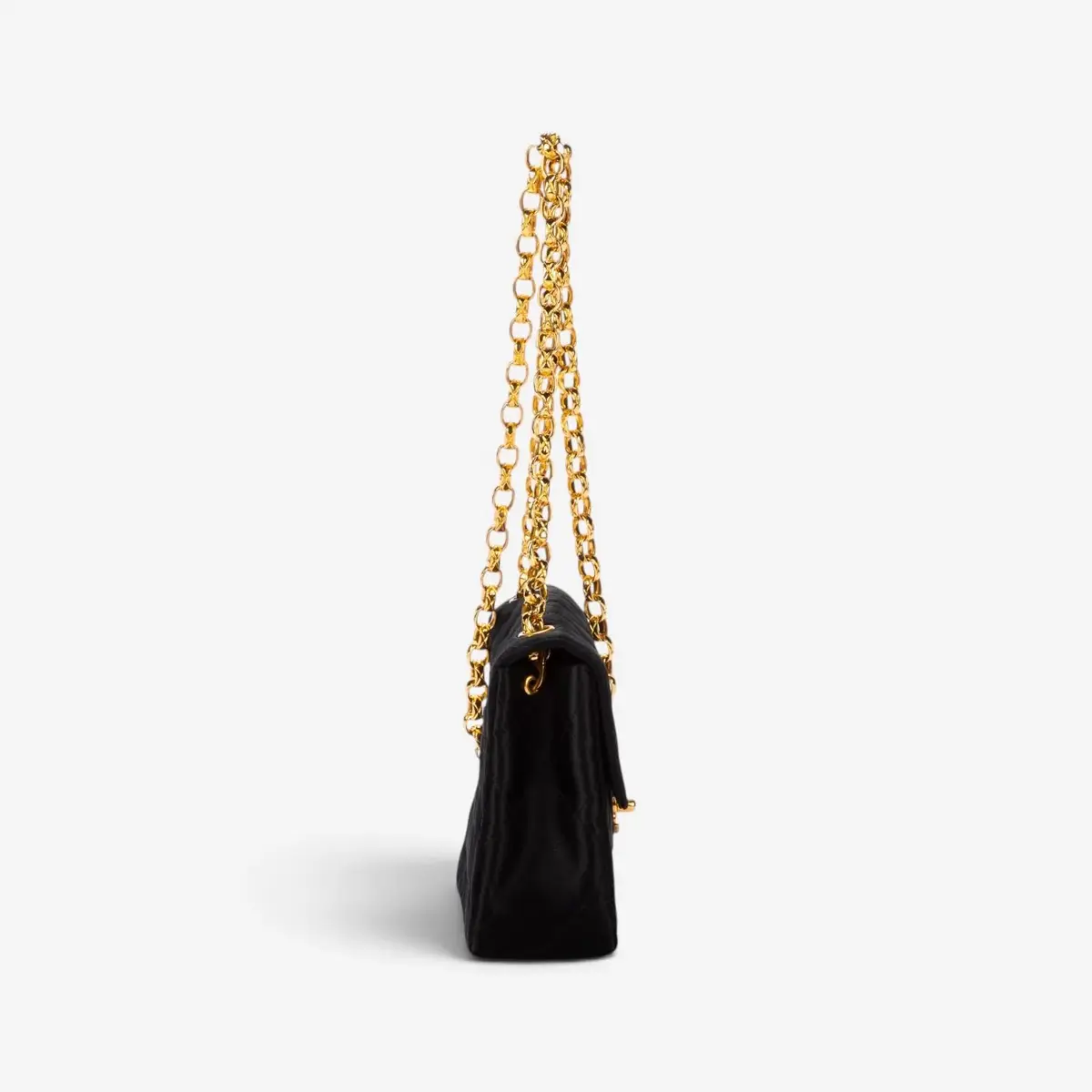 Chanel Chanel Classic Mini Timeless Black Satin Canvas Square Flap Bag by The Solist | Thumbnail 5 Chanel Chanel Classic Mini Timeless Black Satin Canvas Square Flap Bag by The Solist | Thumbnail 5