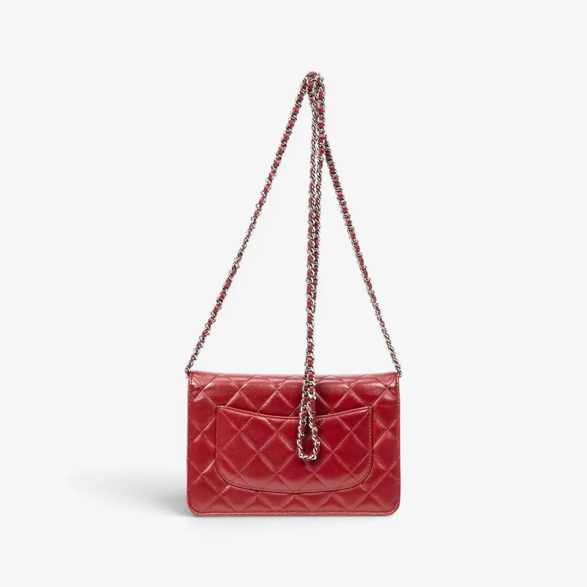 Chanel Chanel Classic Red Lambskin Leather Chain Wallet by The Solist | Thumbnail 5 Chanel Chanel Classic Red Lambskin Leather Chain Wallet by The Solist | Thumbnail 5