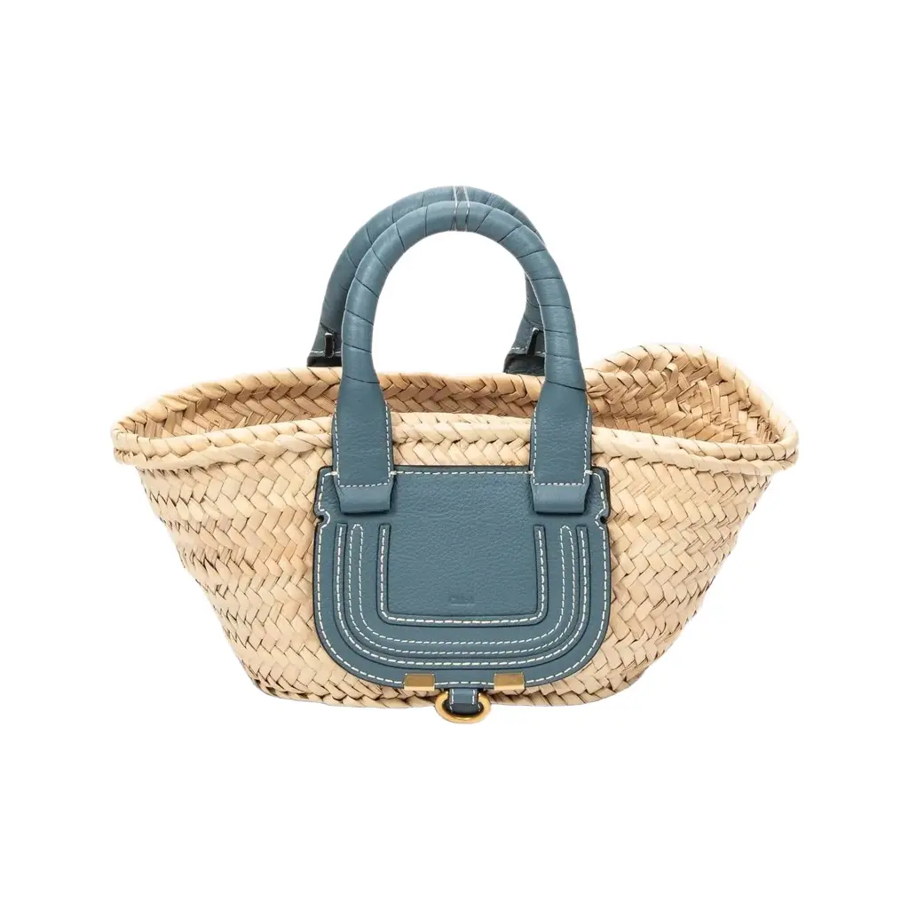 Chloé Chloé Marcie Natural Woven Raffia Micro Basket Bag by The Solist | Image 1 Chloé Chloé Marcie Natural Woven Raffia Micro Basket Bag by The Solist | Image 1