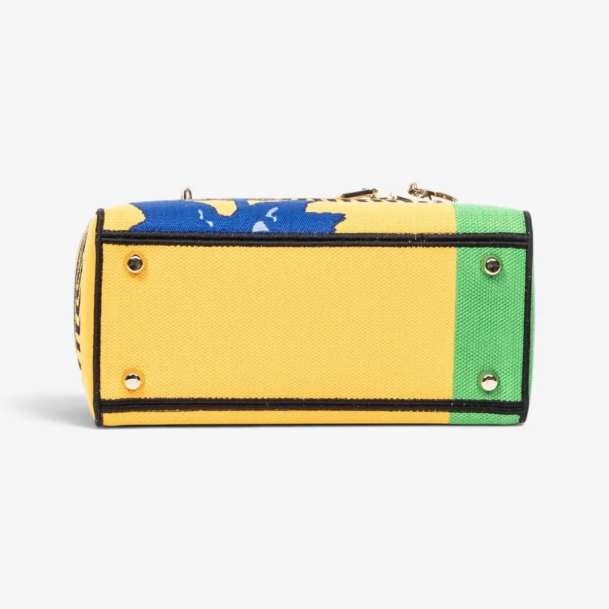 Dior Dior Lady D-Lite Yellow & Green Embroidered Canvas Medium Bag by The Solist | Thumbnail 6 Dior Dior Lady D-Lite Yellow & Green Embroidered Canvas Medium Bag by The Solist | Thumbnail 6