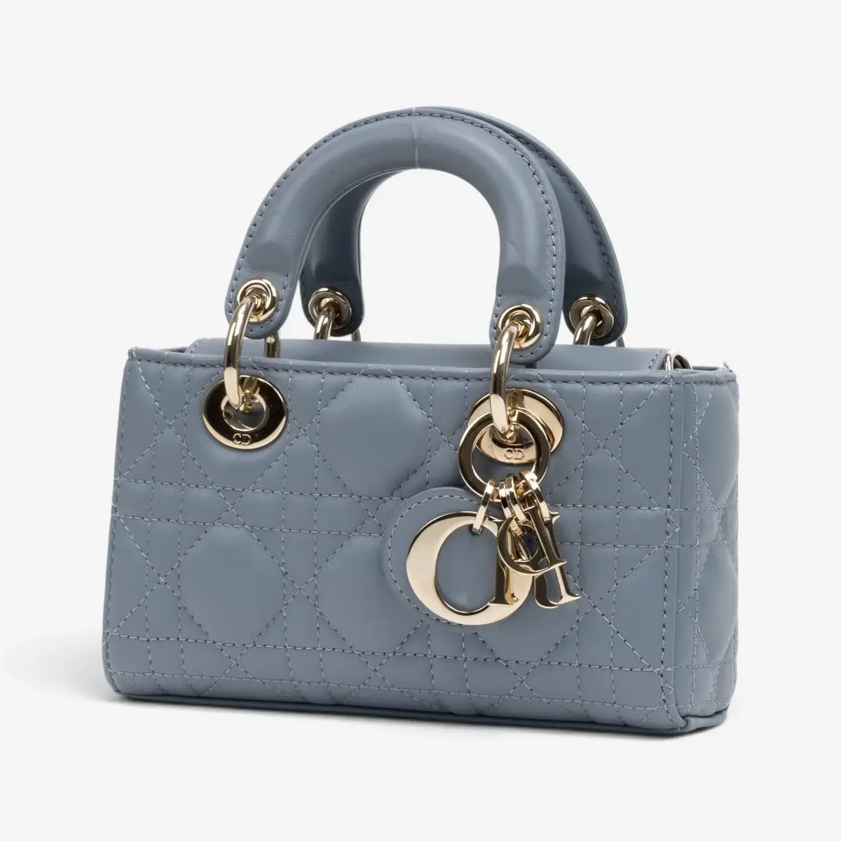 Dior Dior Lady Dior Joy Light Blue Lambskin Top Handle Bag by The Solist | Thumbnail 2 Dior Dior Lady Dior Joy Light Blue Lambskin Top Handle Bag by The Solist | Thumbnail 2