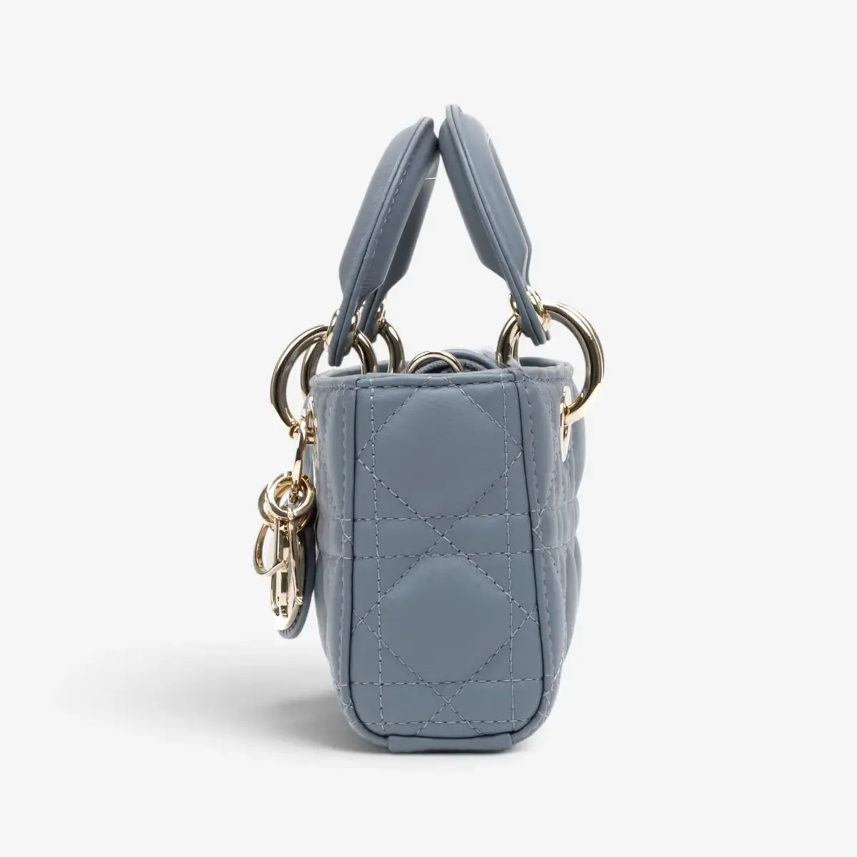 Dior Dior Lady Dior Joy Light Blue Lambskin Top Handle Bag by The Solist | Thumbnail 4 Dior Dior Lady Dior Joy Light Blue Lambskin Top Handle Bag by The Solist | Thumbnail 4