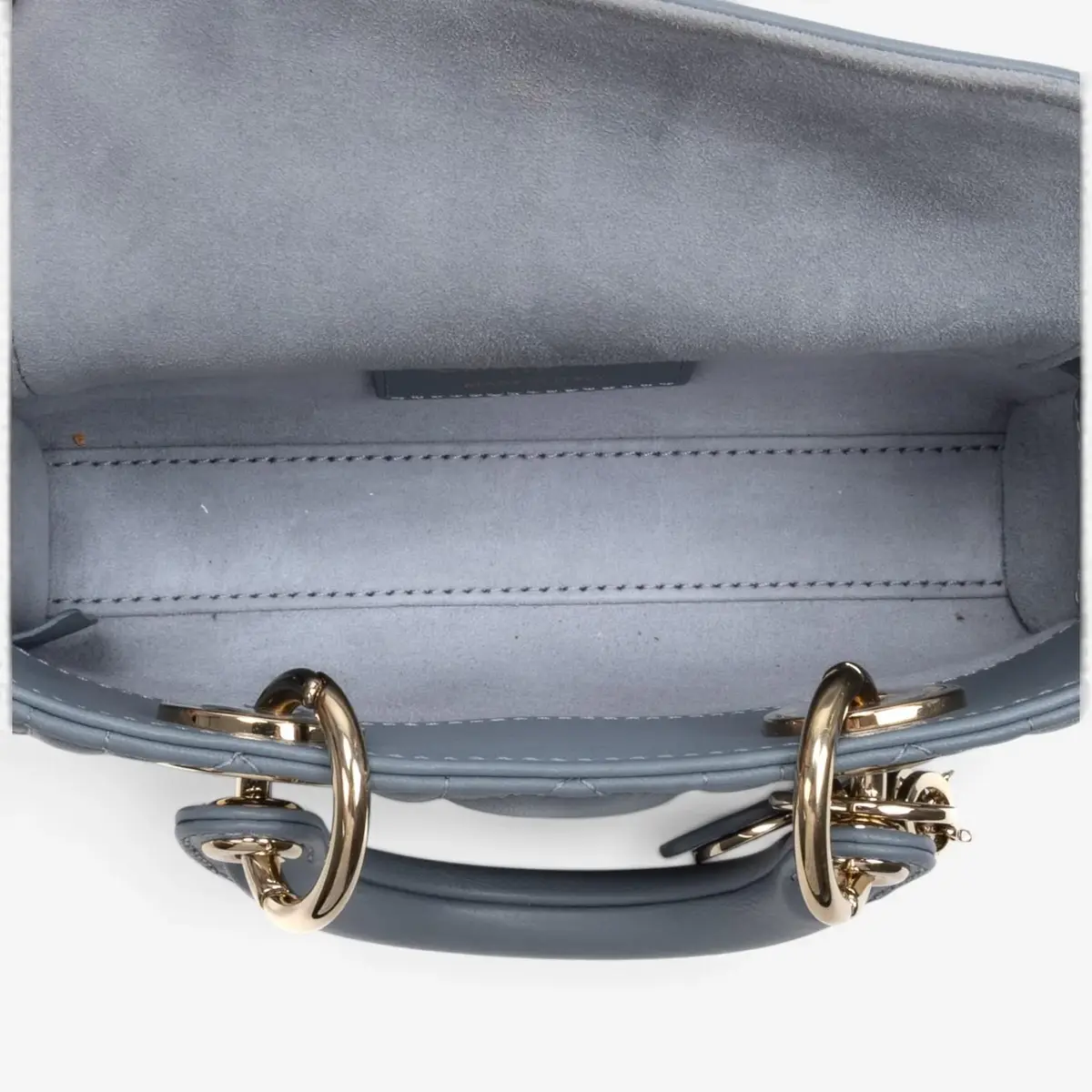 Dior Dior Lady Dior Joy Light Blue Lambskin Top Handle Bag by The Solist | Thumbnail 9 Dior Dior Lady Dior Joy Light Blue Lambskin Top Handle Bag by The Solist | Thumbnail 9