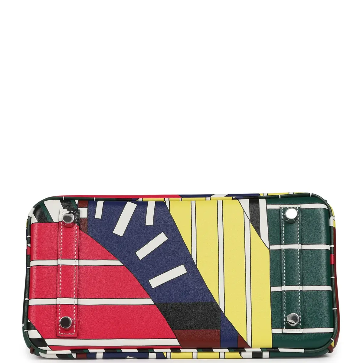 HERMÈS Hermes "One Two Three and Away We Go" Birkin 25 Multicolor Swift Palladium Hardware | Thumbnail 7 HERMÈS Hermes "One Two Three and Away We Go" Birkin 25 Multicolor Swift Palladium Hardware | Thumbnail 7