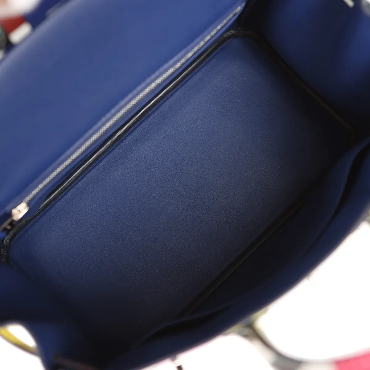 HERMÈS Hermes "One Two Three and Away We Go" Birkin 25 Multicolor Swift Palladium Hardware | Thumbnail 10 HERMÈS Hermes "One Two Three and Away We Go" Birkin 25 Multicolor Swift Palladium Hardware | Thumbnail 10