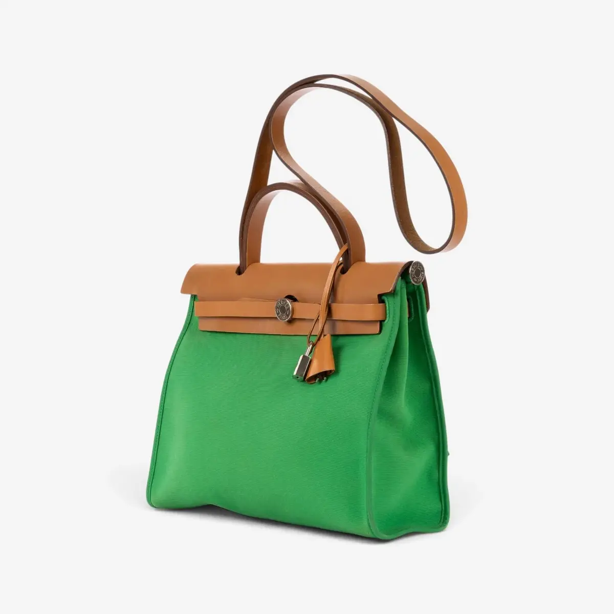 HERMÈS Hermès Herbag Zip Green/Tan Toile Officier Canvas Leather Bag by The Solist | Thumbnail 2 HERMÈS Hermès Herbag Zip Green/Tan Toile Officier Canvas Leather Bag by The Solist | Thumbnail 2