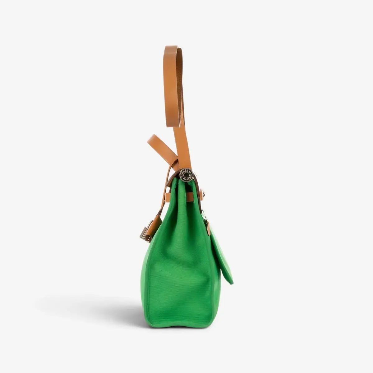 HERMÈS Hermès Herbag Zip Green/Tan Toile Officier Canvas Leather Bag by The Solist | Thumbnail 4 HERMÈS Hermès Herbag Zip Green/Tan Toile Officier Canvas Leather Bag by The Solist | Thumbnail 4